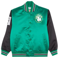 Mitchell & Ness NBA Boston Celtics Primetime Heavyweight Satin Jacket Vintage Logo Celtics M JK8453-BCEKYGN