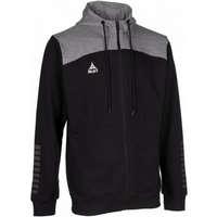 Select Oxford Zip Hoodie Women Black/Grey