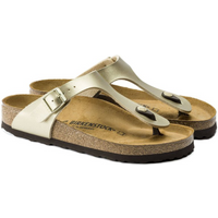 Birkenstock Gizeh Birko-Flor Gold women's flip-flops narrow (1016109)