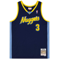 Mitchell & Ness NBA Swingman Denver Nuggets Allen Iverson T-shirt SMJY4205-DNU06AIVASBL