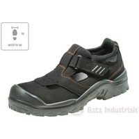 Bata Industrials Act 151 U MLI-B09B1 black sandals