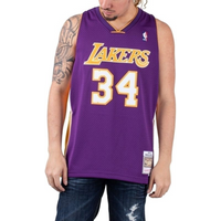 Mitchell & Ness Los Angeles Lakers NBA Swingman Jersey Lakers 99-00 Shaquille O`Neal SMJYGS18447-LALPURP99SON