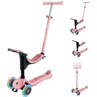 Scooter with seat GO•UP SPORTY LIGHTS (452-710-4 S)