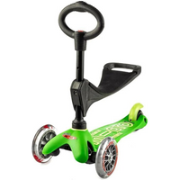 Micro 3-wheeled scooter/ride-on Mini 3in1 Deluxe Green
