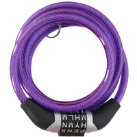 Dunlop spiral bicycle lock, combination 0.6x120 cm 1042688