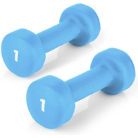 2x1kg vinyl dumbbells