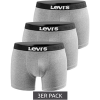 Levi's Men's Boxers 3-Pack Gray Cotton Boxer Briefs