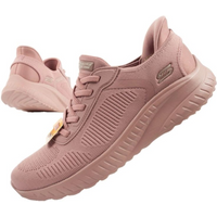 Skechers Bobs Squad-Chaos women's comfortable SLIP-INS sports shoes pink