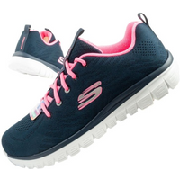 Skechers Graceful-Get women's sports shoes comfortable lightweight breathable navy blue