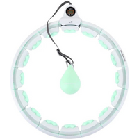Hula hoop HMS HHW06 with studs, weight and counter green