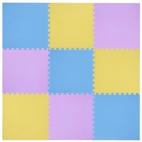 One Fitness MP10 Multipack Puzzle Mat Yellow-Blue-Purple