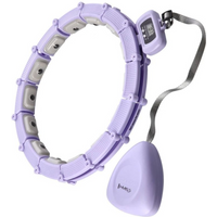 Hula hoop HMS HHM14 with magnets, weight and counter purple