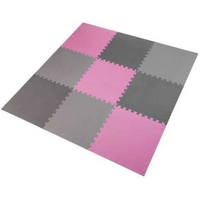 Multipack One Fitness MP10 puzzle mat pink and gray 9 pieces 10 mm