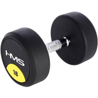 Rubber-coated dumbbell 18kg HMS HG PRO 18