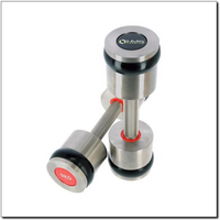Chrome dumbbells 2x9 kg silicone elements HMS Premium HH09