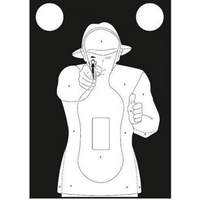 Silhouette shooting targets TS-9 French - set of 50 pcs