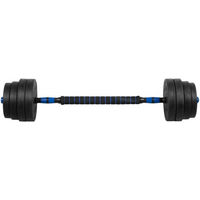 Bituminous adjustable dumbbells with connector 2x15kg REBEL ACTIVE