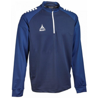 SELECT Spain v 25 navy blue zip-up football training sweatshirt