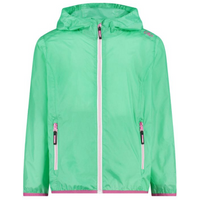 CMP Kid G Jacket Rain Fix Hood Lightweight Green (3X53255-E306)