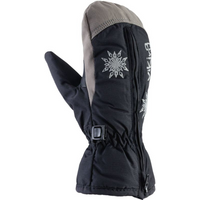 Viking Starlet Ski Kids winter gloves with snowflake motif, black (125/15/5195/09)