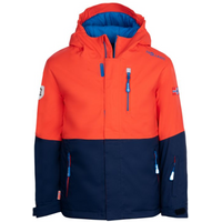 Trollkids Kids Hallingdal Jacket Outdoor Orange/Navy (226-705)