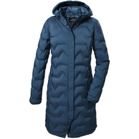 Killtec KOW 9 Women's Winter Parka Quilted Hooded Long Waterproof Blue (41806/744)