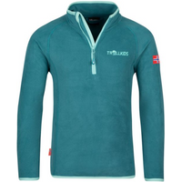 Trollkids Kids Nordland Half Zip Fleece Sweatshirt for Girls/Boys, Green (707-332)