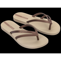 Ipanema Bossa Fem women's summer beach flip-flops beige (82067-21975)