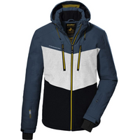 Killtec KSW 45 men's ski jacket with detachable hood and zipper, blue (38699/872)