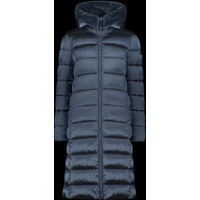 CMP women's winter jacket with hood, long insulated coat, navy blue (34K0046F/L635)