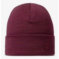 BUFF HEAVYWEIGHT MERINO WOOL LOOSE HAT SOLID TIBETAN RED