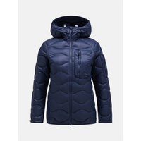 Peak Performance W Helium Utility Down Hood Jacket Navy Blue