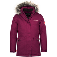 Trollkids Girls Oslo Coat XT winter jacket with hood, pink (180-229)