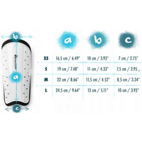 Meteor M football shin guards white