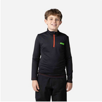 ROSSIGNOL Boy Hero 1/2 Zip Warm Stretch Sweatshirt Black