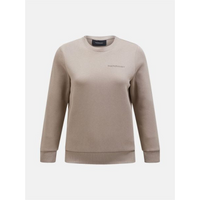 Peak Performance W Original Small Logo Crew Beige Sweatshirt