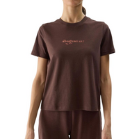 Women's T-shirt 4F F1354 dark brown 4FWSS24TTSHF1354 80S