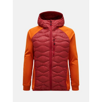 Peak Performance M Helium Down Hybrid Hood Down Jacket Burgundy