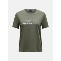 Peak Performance W Explore Graphic Tee Green