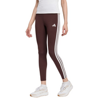Women's adidas Essentials 3-Stripes Cotton Leggings Brown JY3177