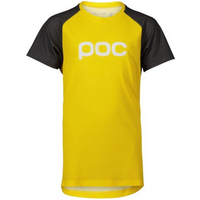 POC Y's Essential MTB Tee Kids T-Shirt Yellow Gray