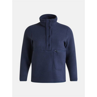 Peak Performance W Fleece Snap T Neck sweatshirt blue