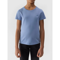 100% cotton plain girls' T-shirt 4F Junior