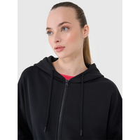 Women's sweatshirt with a zipper and hood 4F 4FRSS25TSWSF2152-20S