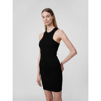 Women's ribbed knit crop top 4F