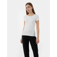 Women's regular plain T-shirt 4F 4FMM00TTSHF731-10S
