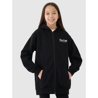 Girls' sweatshirt with a zipper and hood 4F 4FJRSS25TSWSF2057-20S