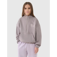 Girls' sweatshirt without zipper, without hood 4F 4FJRSS25TSWSF2058-83S