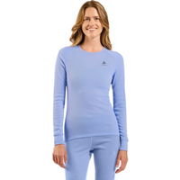 Odlo BL TOP crew neck l/s ACTIVE WARM long sleeve thermal underwear size S blue-gray