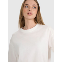 Women's oversize printed T-shirt 4F 4FRSS25TTSHF2692-11S